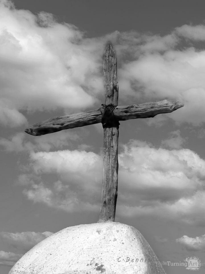 The Wooden Cross by Charles McKelroy TurningArt