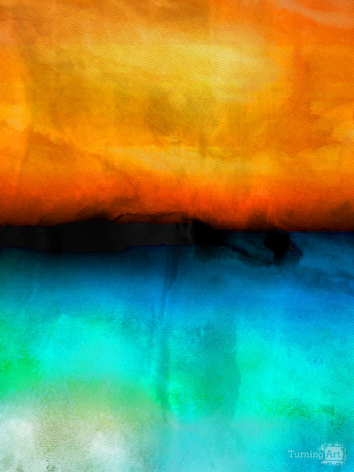 Watercolor Abstract - Inspired by Rothko 37