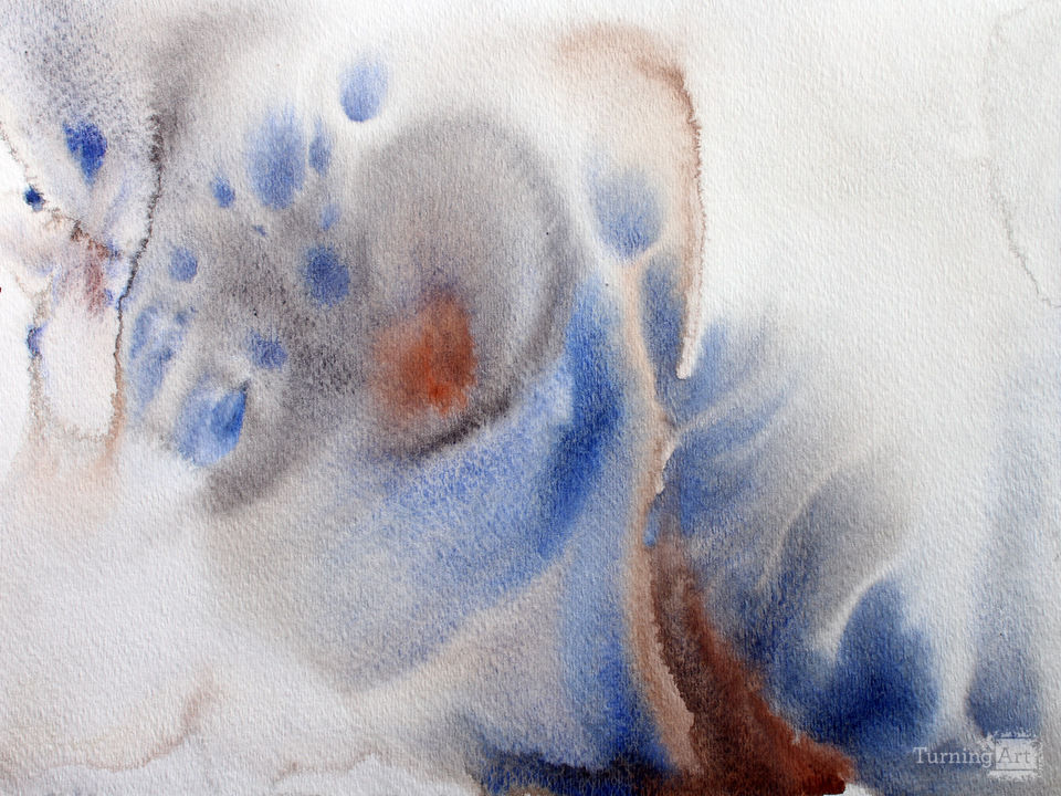 Coastal Watercolor Abstract 88