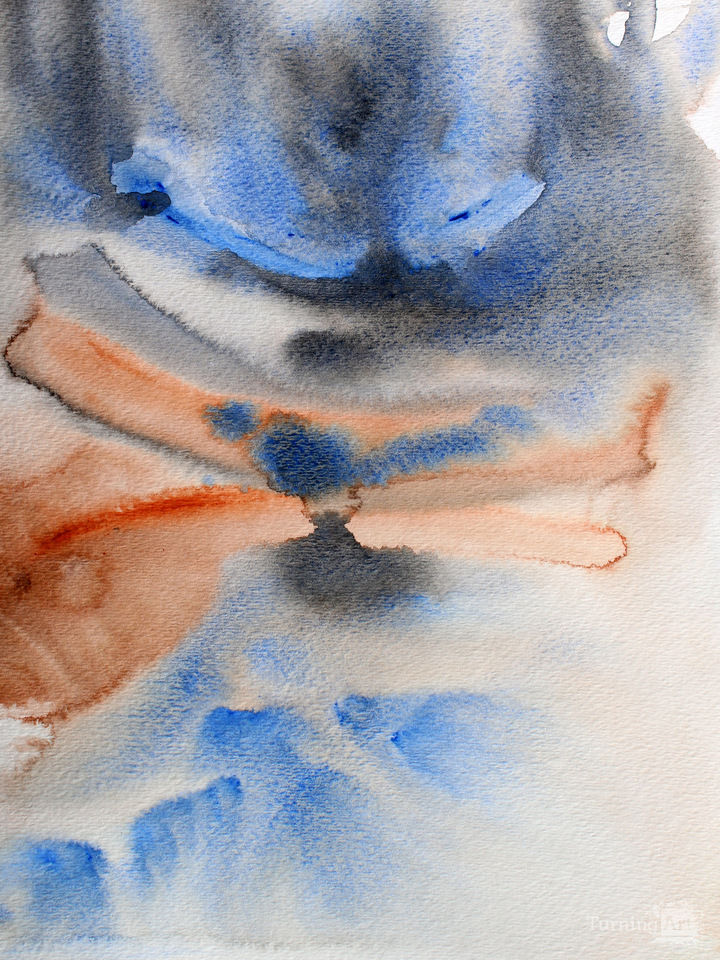 Coastal Watercolor Abstract 16