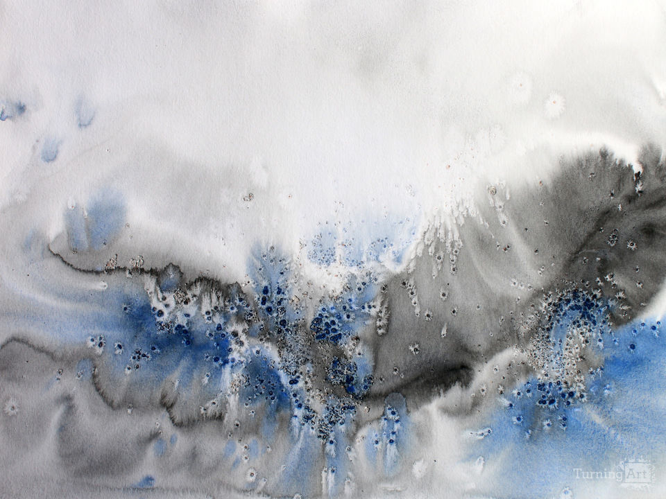 Coastal Watercolor Abstract 124