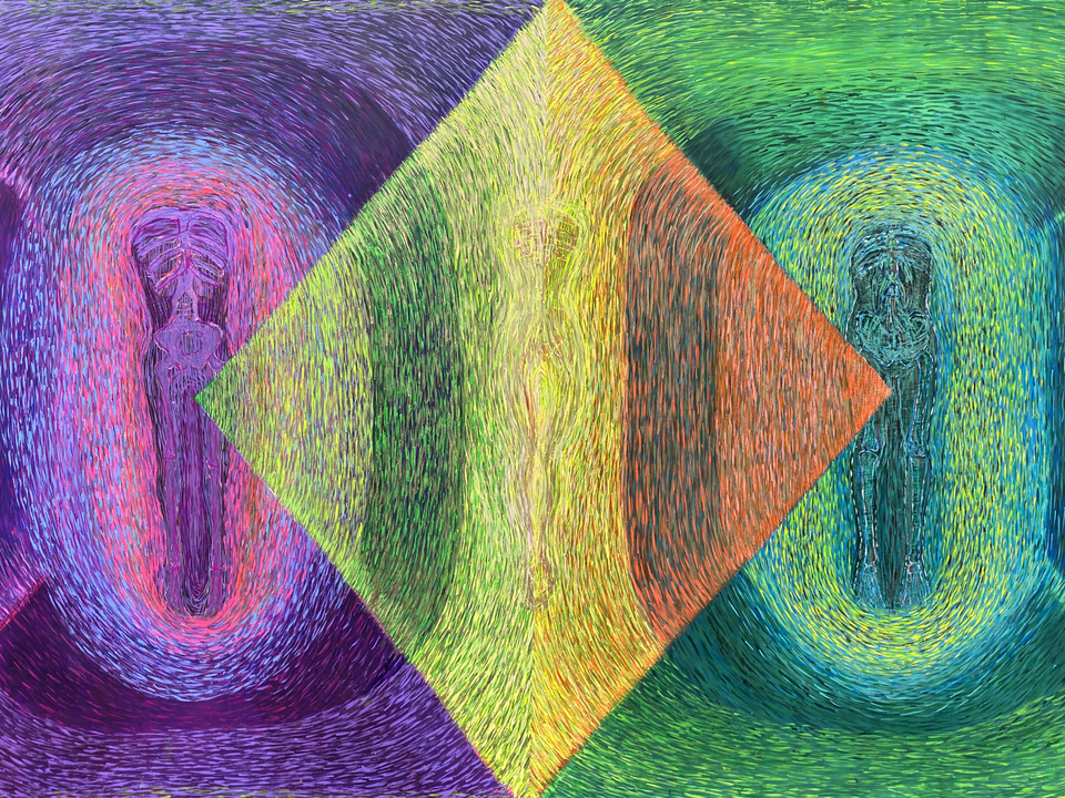 Histology of the soul, Nb 22, diptych