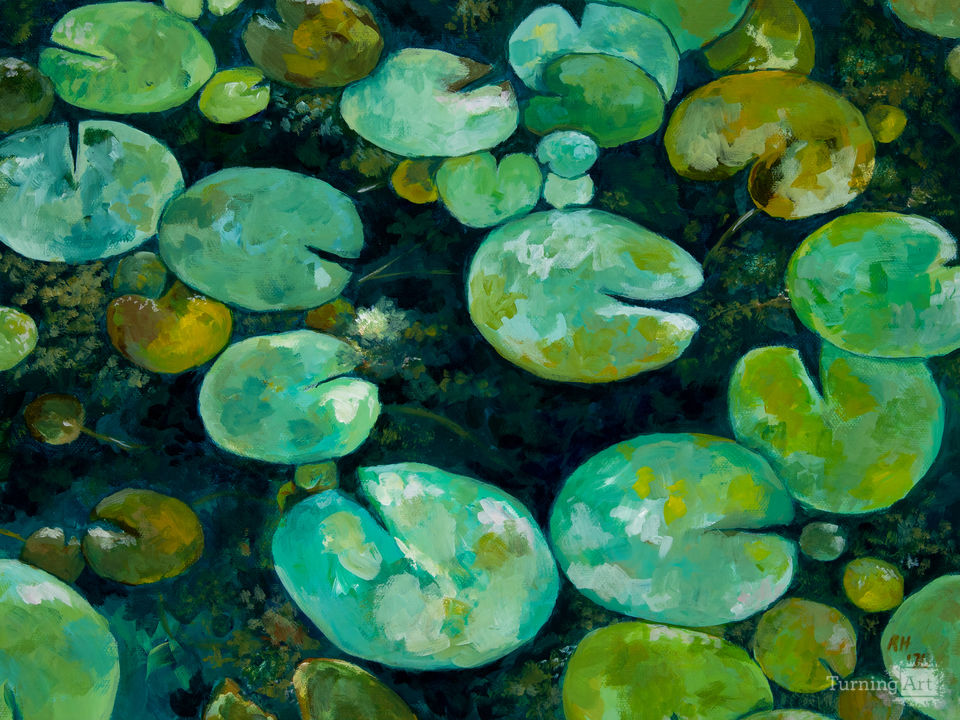 Peaceful Lily Pad Ponds I