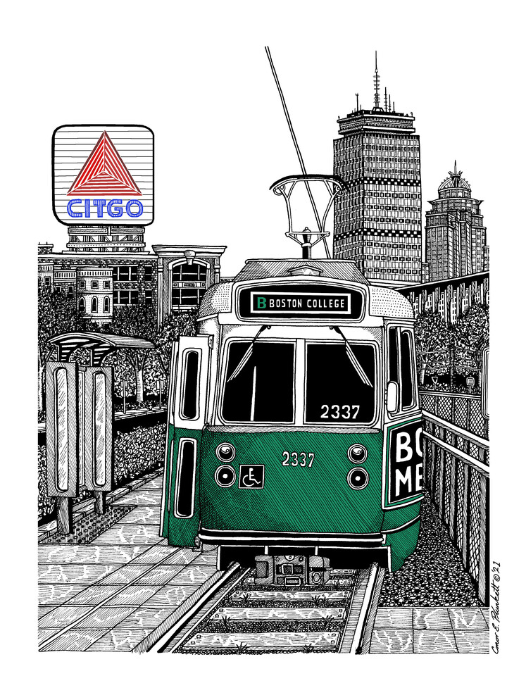 Kenmore Square Green Line Color
