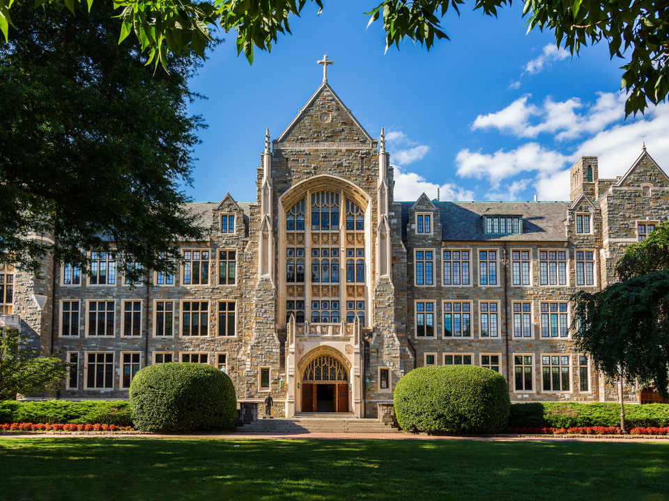 White Gravenor Hall at Georgetown University