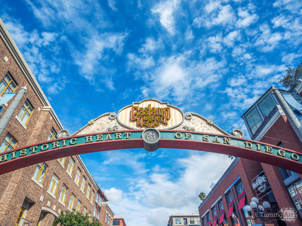 Gaslamp Quarter in Vibrant Color
