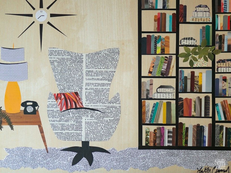 MCM Chair with Orange Lamp