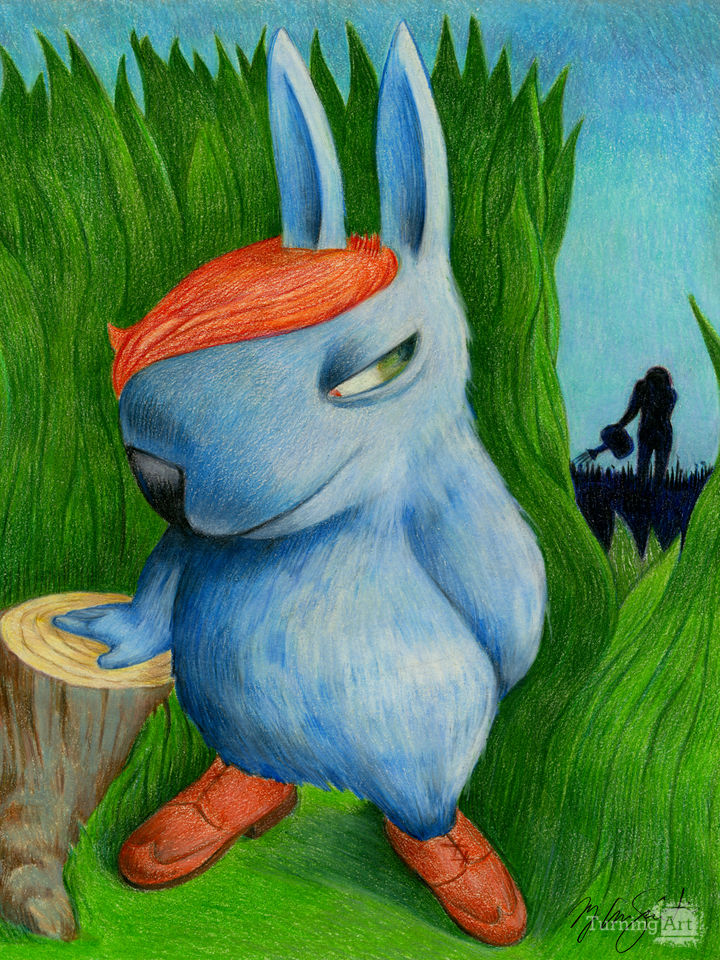 blue bunny