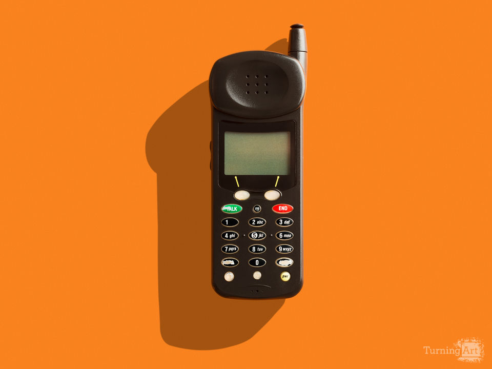 Old vintage cell phone