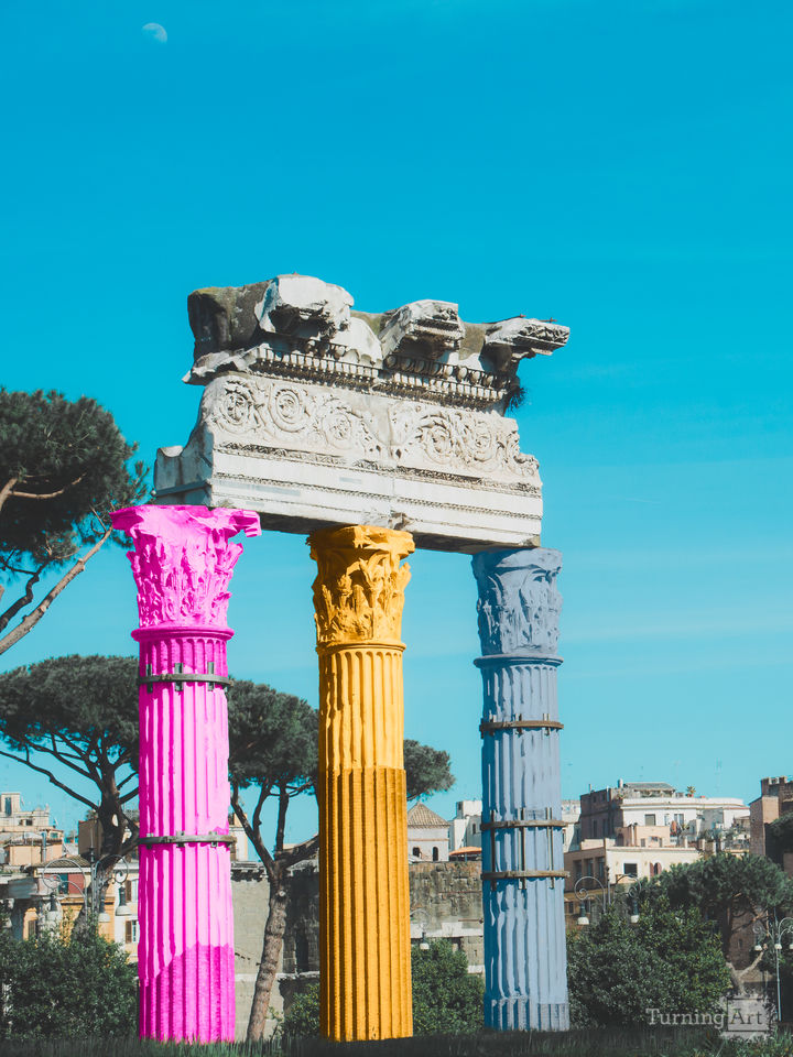 Colorful Roman Ruins
